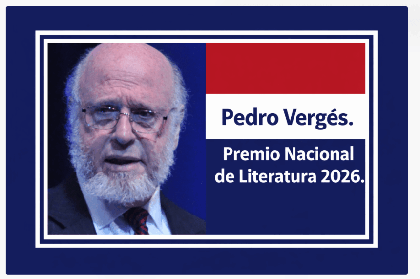 Pedro Vergés recibe el Premio Nacional de Literatura 2026